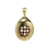 Picture of Antique Victorian 14k Gold & Enamel Double Sided Locket with Gemstone Accents