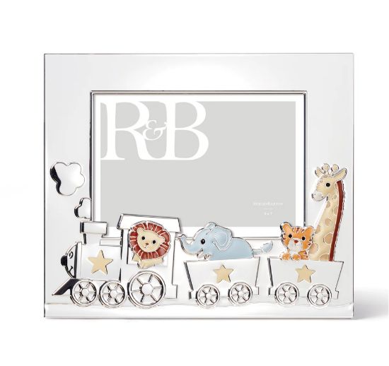 Picture of Reed & Barton 'Animal Train' 5x7" Silver Plated Frame