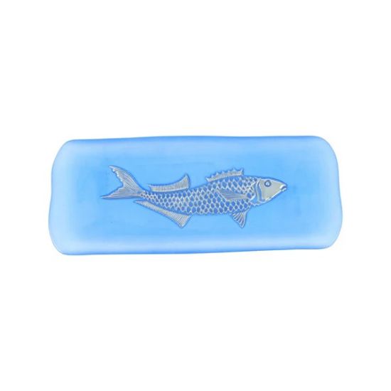 Picture of VIETRI 'Isola Glass' Small Fish Rectangular Tray