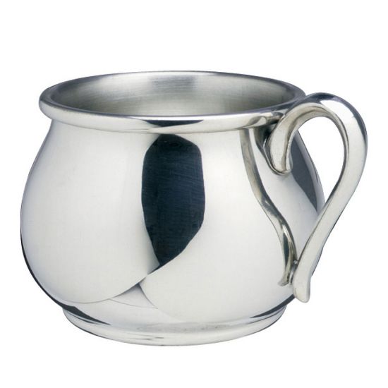 Picture of Pewter Bulged Baby Cup, 5 oz. by Salisbury Silversmiths 