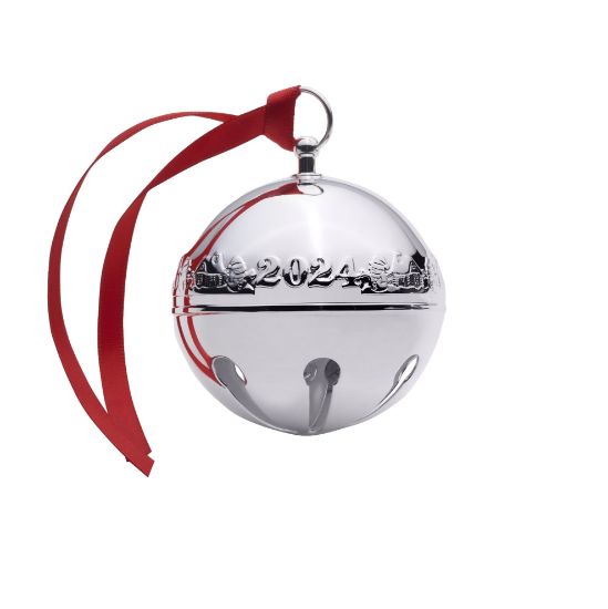 Picture of 2024 54th Edition Wallace Silverplated Sleigh Bell Ornament 
