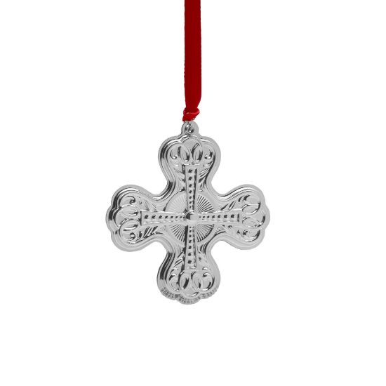 Picture of Gorham 2022 Annual Sterling Silver Cross Ornament - 9th Edition