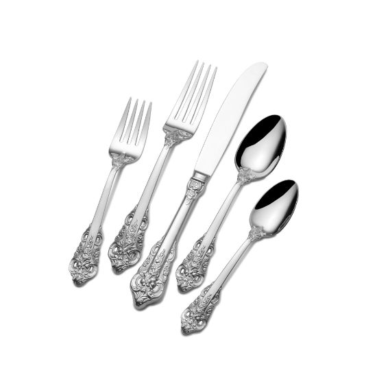 Picture of 20-Piece Royal Baroque Stainless Steel Flatware Set by Wallace