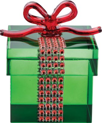 Picture of Green Crystal Gift Box Figurine