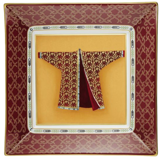 Picture of Raynaud Kimono Collection Large Candy Dish - Mandarin Orange 