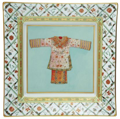 Picture of Raynaud Kimono Collection Large Candy Dish - Almond Green