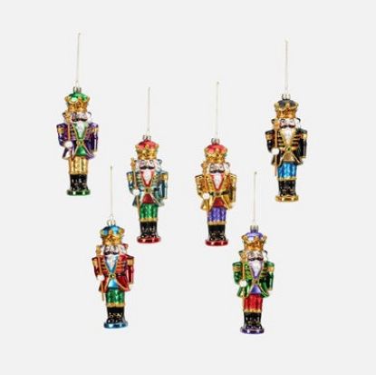 Picture of One Hundred 80 Degrees Green Jacket Nutcracker Glass Ornament By Glitterville