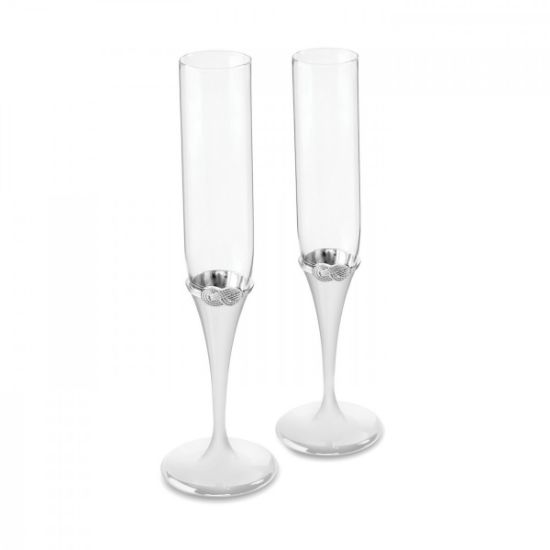 Picture of Vera Wang by Wedgwood Infinity Stainless Toasting Flute Pair