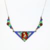 Picture of Art Deco Era Sterling Silver & Guilloche Enamel 'Bubble Dancer' Necklace
