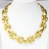 Picture of Vintage 1980's Givenchy Chunky Gold-Tone Necklace & Clip-On Earring Set