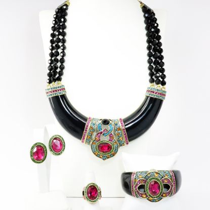 Picture of Heidi Daus 'Signature Accent' Necklace, Bracelet, Ring & Earrings Set