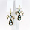 Picture of Antique Victorian 14k Yellow Gold & Opal Cabochons Earrings