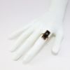 Picture of Antique 10k Yellow Gold, Black Enamel & Onyx Ring with Diamond Accent
