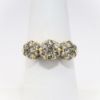 Picture of Antique 10k Yellow Gold & Old European Cut Diamond Clusters Ring