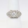 Picture of Antique Art Deco Platinum & Diamond Tiered Engagement Ring