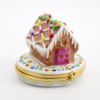 Picture of Limoges Porcelain Gingerbread House Trinket Box with Surprise Candy Inside