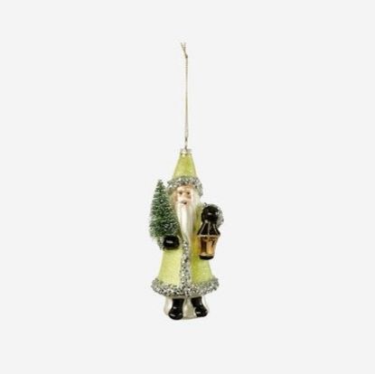 Picture of One Hundred 80 Degrees Lemon Yellow Blown Glass Belsnickel Ornament