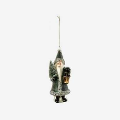 Picture of One Hundred 80 Degrees Forest Green Blown Glass Belsnickel Ornament