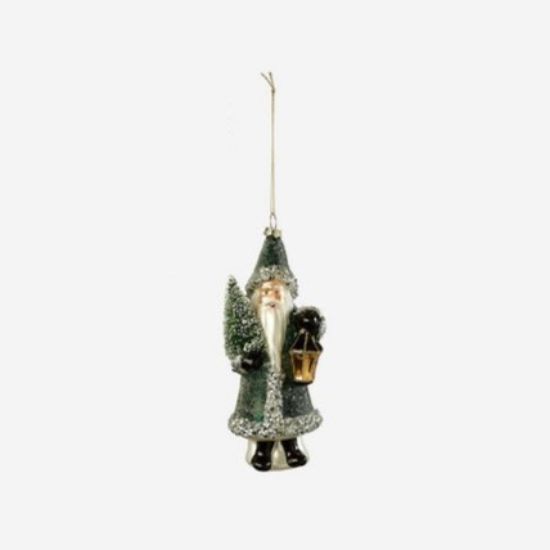 Picture of One Hundred 80 Degrees Forest Green Blown Glass Belsnickel Ornament