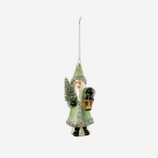 Picture of One Hundred 80 Degrees Mint Green Blown Glass Belsnickel Ornament 