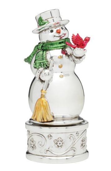 Picture of Reed & Barton Vintage Christmas Snowman Musical Figurine