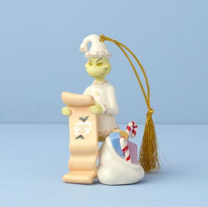 Picture of Lenox 'The Grinch's List' Christmas Ornament
