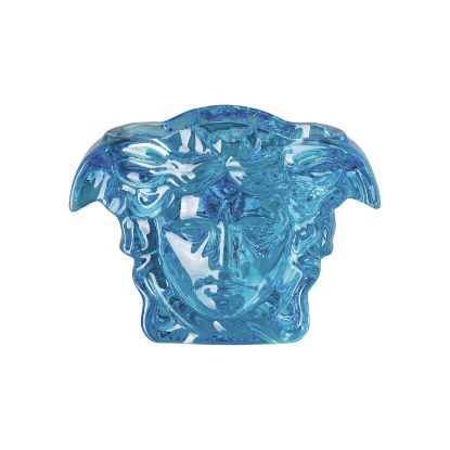 Picture of Versace Medusa Grande Blue Crystal Vase 7.5"