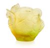 Picture of Daum France Crystal Medium Citrus Lemon Vase