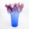 Picture of Daum Orchid Amethyst Pate de Verre Flower Vase 