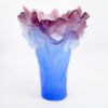 Picture of Daum Orchid Amethyst Pate de Verre Flower Vase 