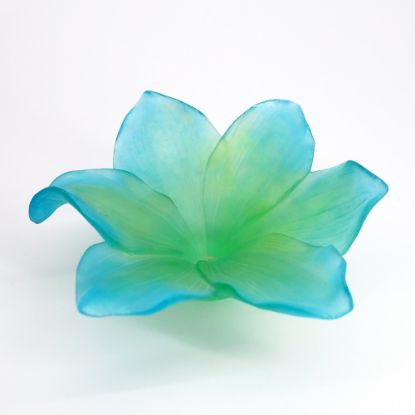 Picture of Daum Green & Blue 'Amaryllis' Vide Poche
