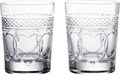 Picture of Waterford - Set of 2 Clear Times Square 2023 Gift of Love,  Double Old Fashion Glasses