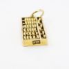 Picture of Vintage 14k Yellow Gold Abacus Charm with Moving Beads