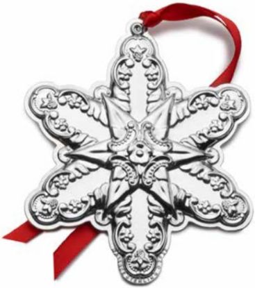 Picture of Wallace 2022 Sterling Grande Baroque Snowflake Ornament, Metal, 25th Anniversary Edition