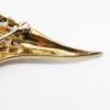Picture of Vintage Alfred Philippe Trifari Gold Tone Feather Brooch with Clear Rhinestones