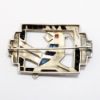 Picture of Antique Art Deco French Sterling Silver & Rhinestone Bird Brooch