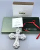 Picture of Kirk Stieff 2009 Sterling Silver 1st Edition Repousse Cross Ornament, with Box