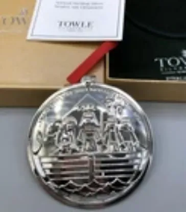 Picture of Towle 2009 Sterling Silver 1st Edition Noah's Arc Ornament, with Box