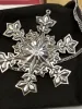 Picture of Gorham Sterling Silver 2000 Annual Snowflake Ornament, with box