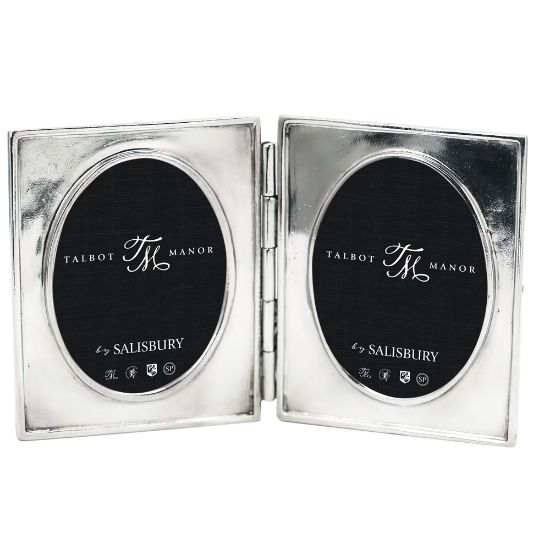 Picture of Salisbury Pewter 'Talbot Manor' 3x4" Madison Double Oval Frame
