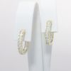 Picture of 14k Yellow Gold Diamond Hoops 