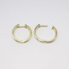 Picture of 14k Yellow Gold Diamond Hoops 