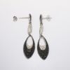 Picture of 14k White Gold Diamond Dangle Earrings 