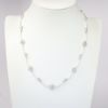 Picture of 14k White Gold Diamond Flower Necklace 