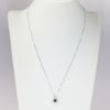 Picture of 14k White Gold Sapphire & Diamond Necklace 