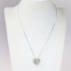 Picture of 14k White Gold Diamond Convertible Heart Necklace 