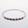 Picture of 14k White Gold Ruby & Diamond Bracelet 