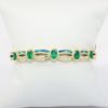Picture of 14k Yellow Gold Emerald, Opal & Diamond Bracelet 