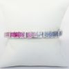 Picture of 14k White Gold Multi-Colored Sapphire & Diamond Bracelet 