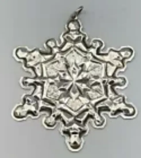 Picture of Gorham Sterling Silver 1971 Annual Snowflake Ornament, no box